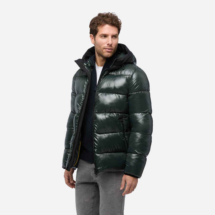 Quilted parka SPHERICA MAN Light scarab | GEOX