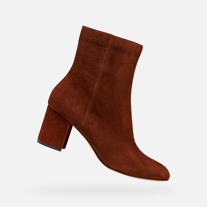 Medium heel ankle boots VIRNILISA 65 WOMAN Brick | GEOX