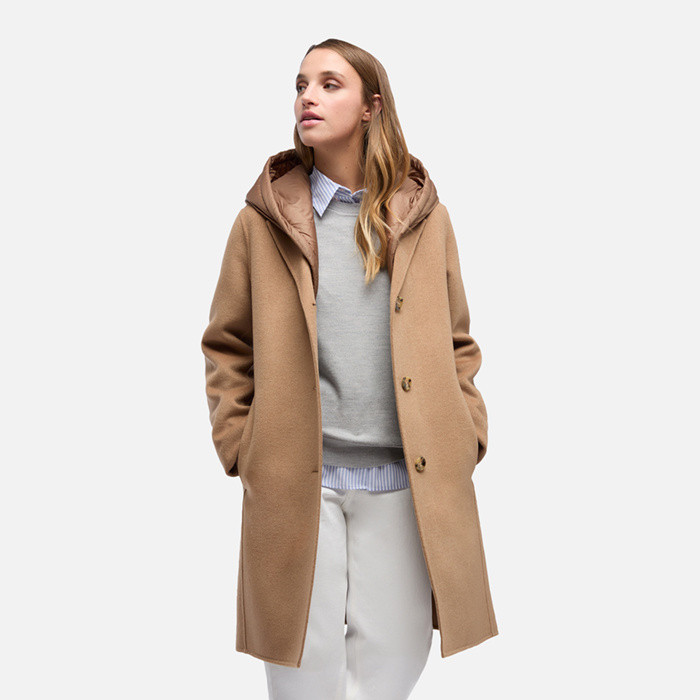 Long coat RAWELLE WOMAN Thrush | GEOX