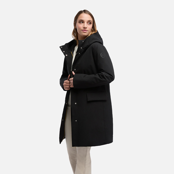 Long parka SPHERICA WOMAN Black | GEOX