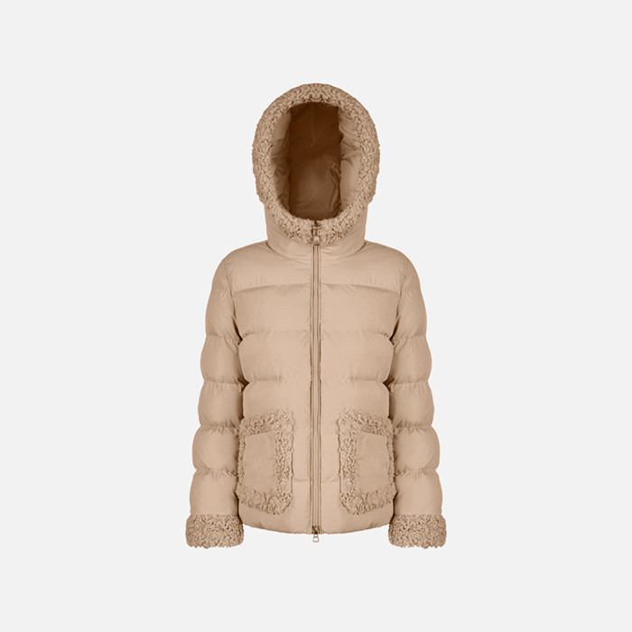 Quilted parka VILDE WOMAN Natural | GEOX