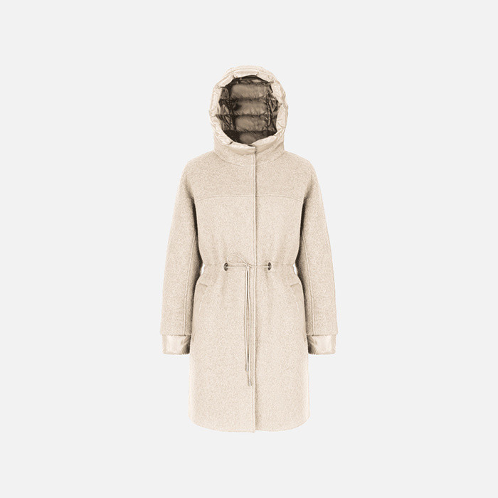 Long coat KLEOPY WOMAN Mid Moonbeam | GEOX