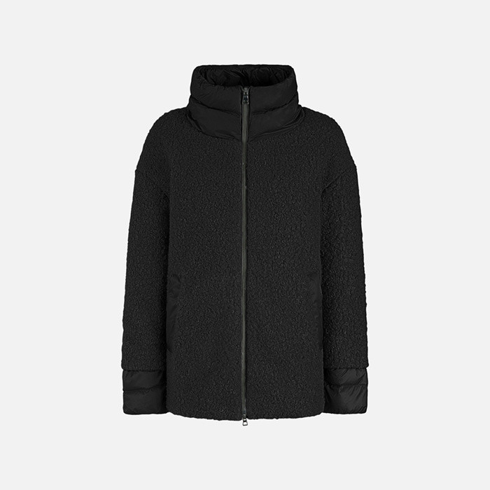 Short coat CALITHE WOMAN Black | GEOX