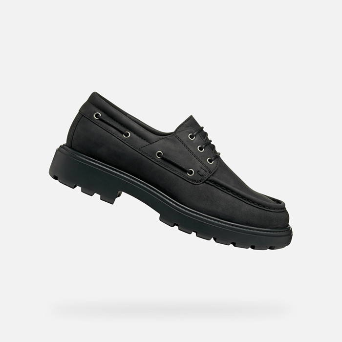 Leather loafers SPHERICA EC7 MAN Black | GEOX