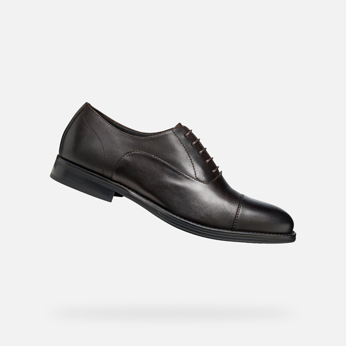 Leather shoes BARBERIGO MAN Coffee | GEOX
