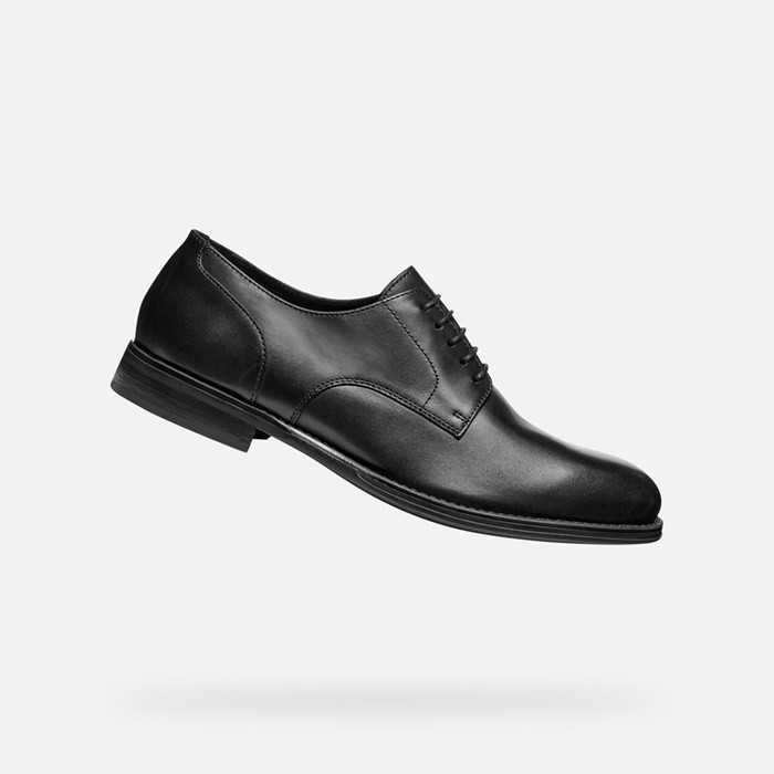 Leather shoes BARBERIGO MAN Black | GEOX