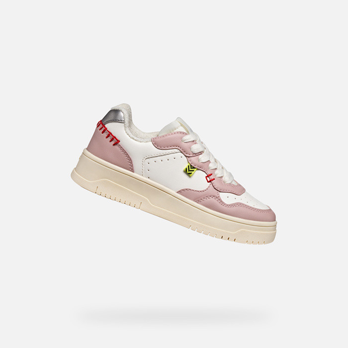 Low top sneakers LESTRELLA GIRL White/Rose | GEOX