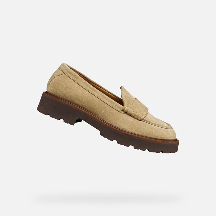 Suede loafers NORIZE WOMAN Dark Sand | GEOX