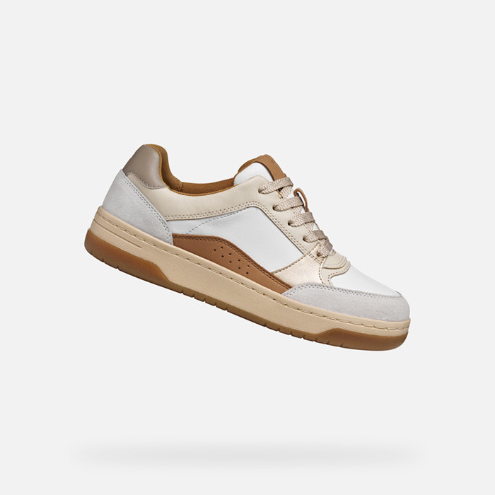 Low top sneakers SEDRAL COURT WOMAN White/Beige | GEOX