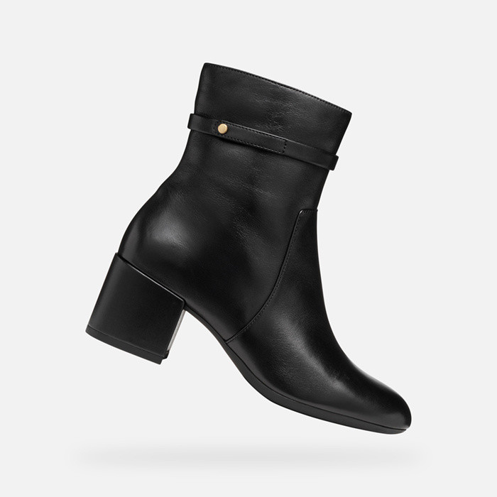 Medium heel ankle boots ELEANA WOMAN Black | GEOX