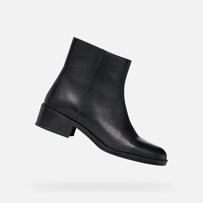 Low heel ankle boots CAMEXIA WOMAN Black | GEOX