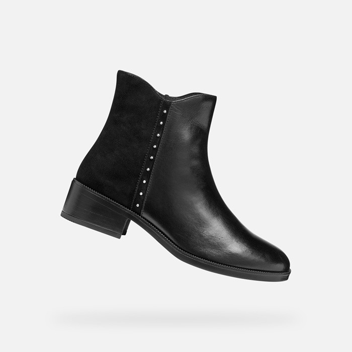 Low heel ankle boots CAMEXIA WOMAN Black | GEOX