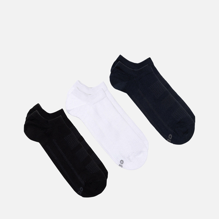 Short socks THREE-PACK SOCKS MAN Black/Blue/White | GEOX