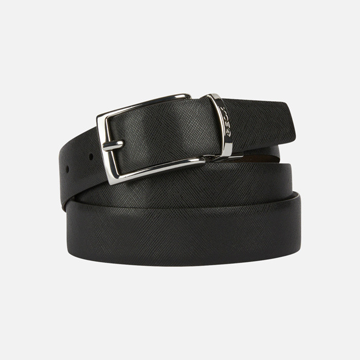 Leather belt BELT MAN Black/Coffee | GEOX