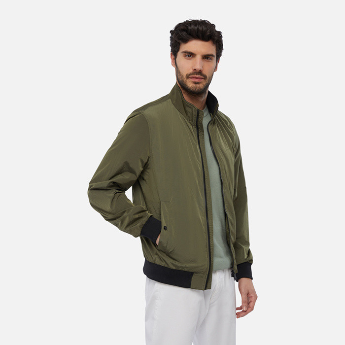 Bomber jacket DEIVEN MAN Winter Moss | GEOX