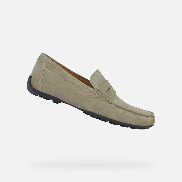 Suede loafers KOSMOPOLIS + GRIP MAN Sage | GEOX