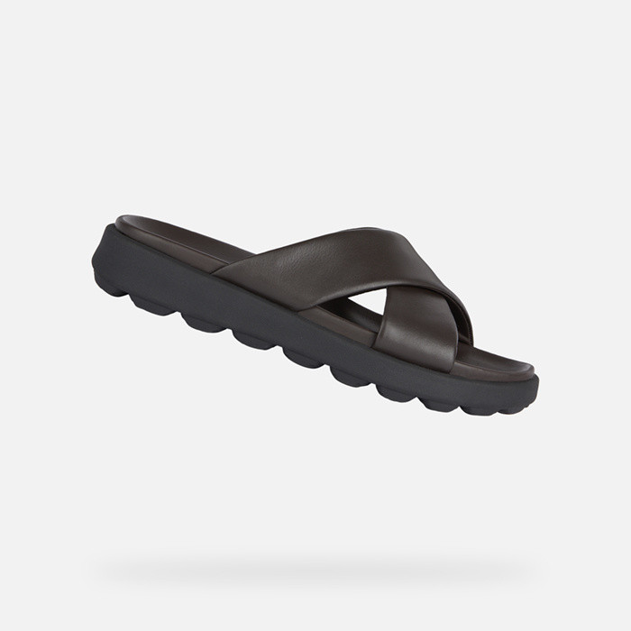 slides shoes SPHERICA EC6 MAN Dark Brown | GEOX