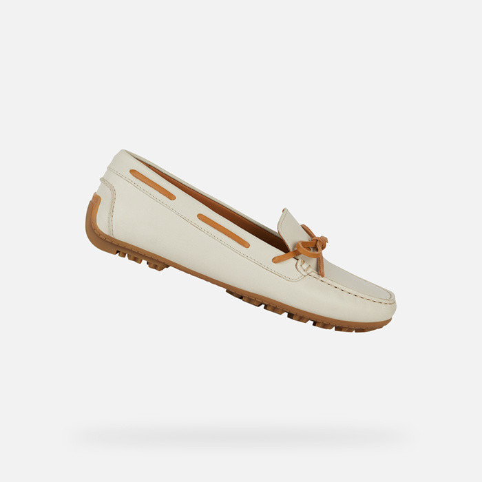 boat loafers KOSMOPOLIS + GRIP WOMAN Light sand/Camel | GEOX