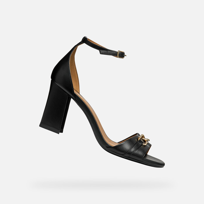 High-heeled sandals NEW ERAKLIA 80 WOMAN Black | GEOX