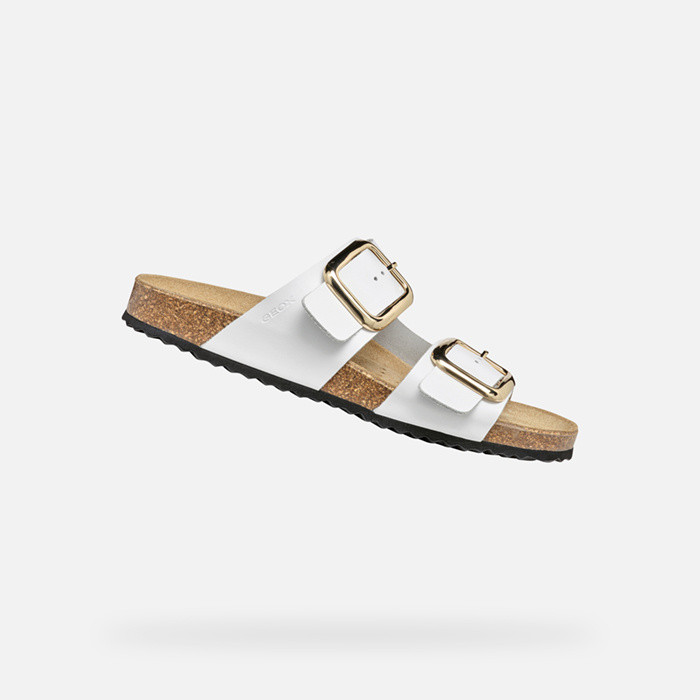 Slides shoes BRIONIA R WOMAN White | GEOX