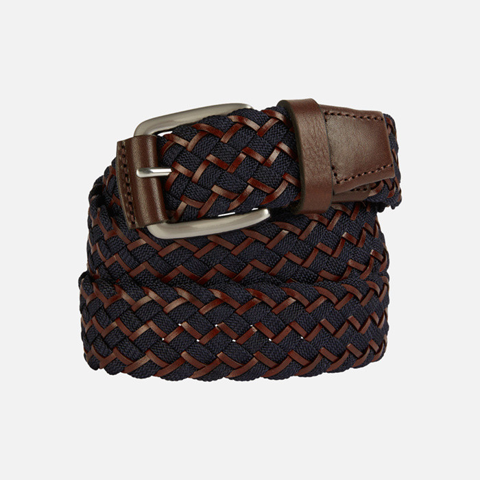 Belt BELT MAN Navy/Tan | GEOX