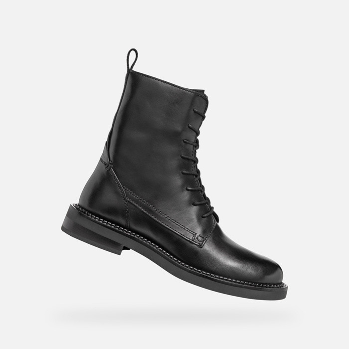 Ankle boots with laces SERILDA WOMAN Black | GEOX