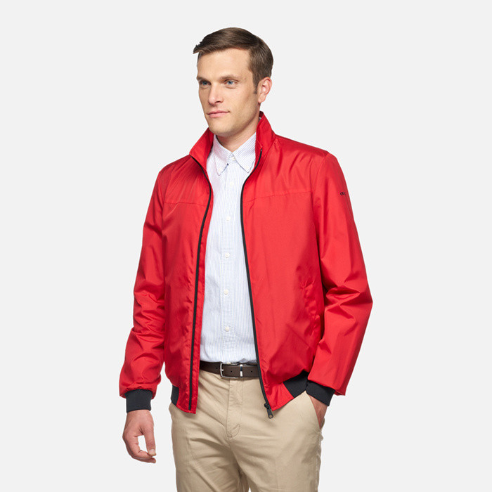 Bomber jacket JHARROD MAN Red | GEOX