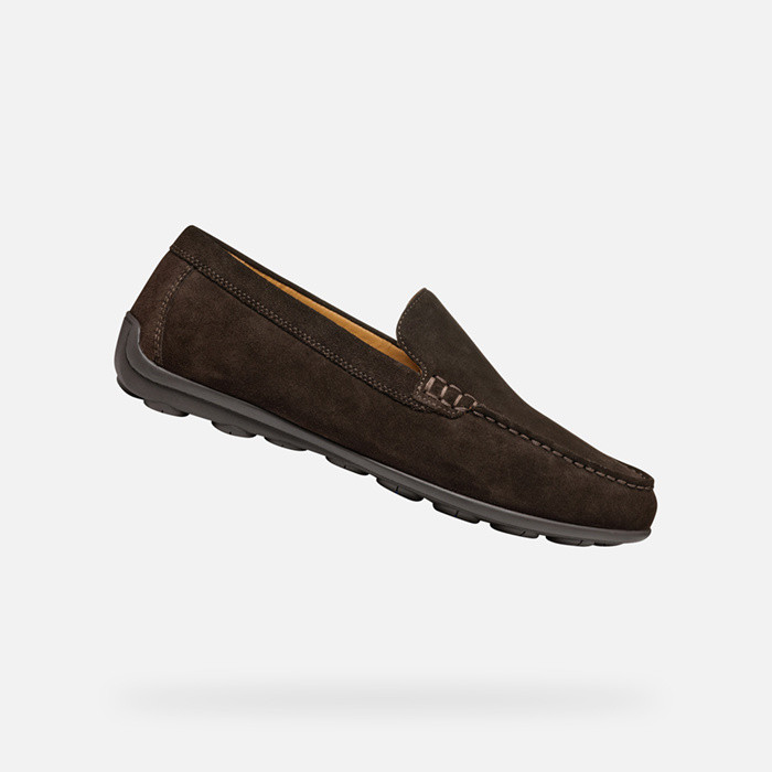 Suede loafers SPHERICA EC16 MAN Dark Brown | GEOX