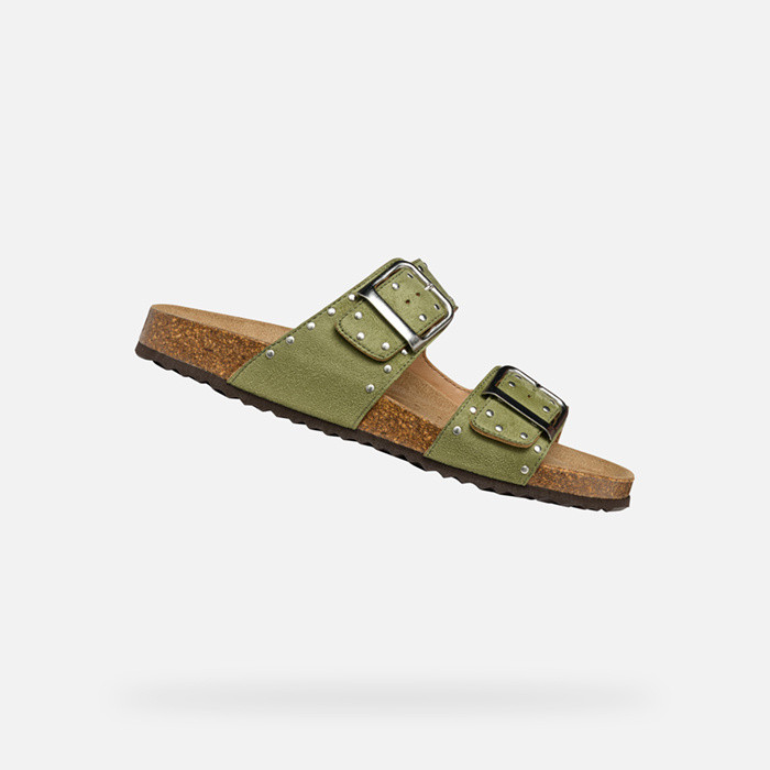 Slides shoes BRIONIA R WOMAN Sage | GEOX