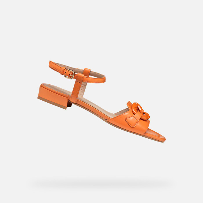 Flat sandals NEW ERAKLIA 15 WOMAN Orange | GEOX